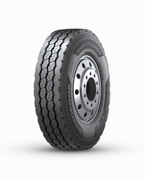 13R22.5 Hankook AM09 156/150K M+S 3PMSF Steer MIXED USE DCA68