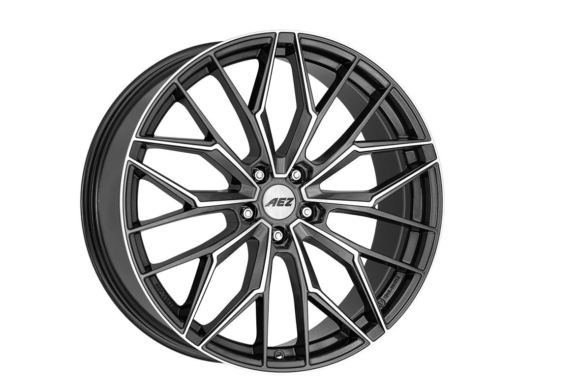 AEZ Porto dark Gunmetal/polished 8x19 5x112 ET40 CB70,1 60° 810 kg APR9K8FP40