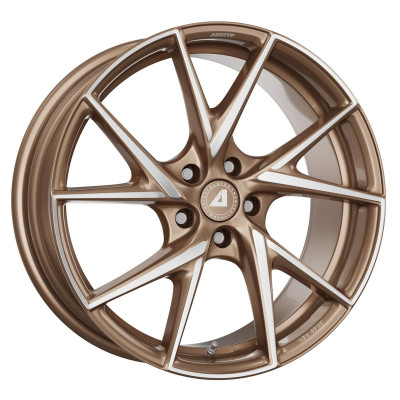 Alutec ADX.01 metallic-bronze frontpolished 7,5x18 4x100 ET38 CB63,3 60° 635 kg ADX1-75838A26-51