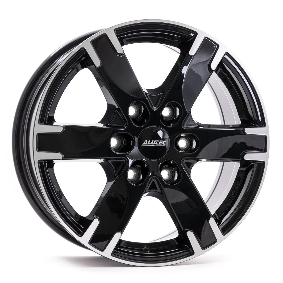 Alutec Titan diamond-black frontpolished 8x18 6x139.7 ET53 CB93,1 60° 930 kg TIT80853FR13-1