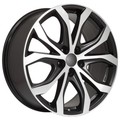 Alutec W10X racing-black frontpolished 8x18 5x114.3 ET40 CB70,1 60° 875 kg W10X-80840B83-5