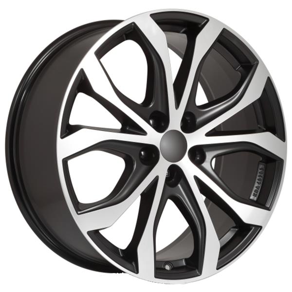 Alutec W10X racing-black frontpolished 8x18 5x108 ET45 CB70,1 60° 735 kg W10X-80845B53-5