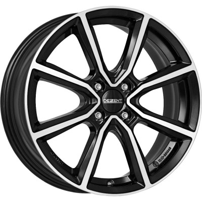 Dezent TN dark Black/polished 6,5x17 4x100 ET49 CB54,1 60° 520 kg TTN92BP49E