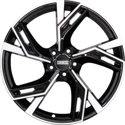 Fondmetal Atena Glossy Black Machined 9x21 5x112 ET26 CB66,6 R13 1090 kg RF09381