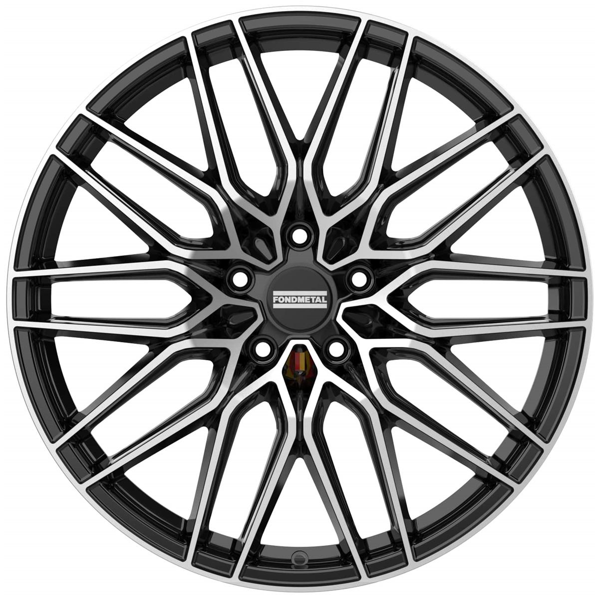 Fondmetal Cratos Glossy Black Machined 9,5x21 5x112 ET30 CB66,6 60° 1050 kg RF18295