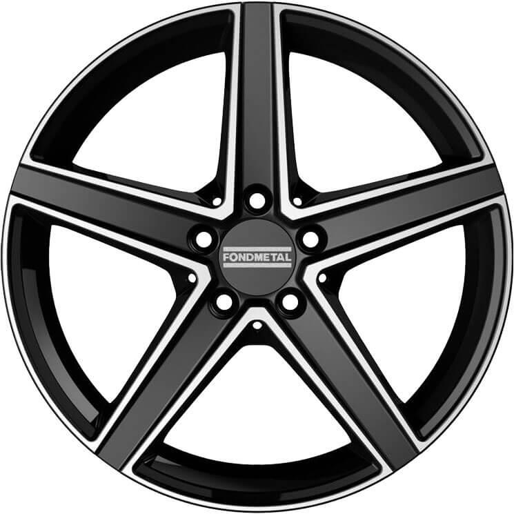 Fondmetal Ioke Matt Black Machined 8x18 5x112 ET48 CB66,6 (Long Bolt) R14 805 kg RF08944