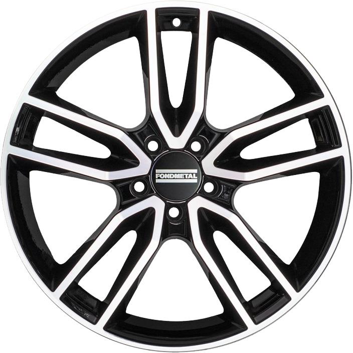 Fondmetal Koros Glossy Black Machined 8x19 5x112 ET48 CB66,6 R14 900 kg RF09312