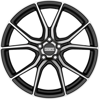Fondmetal STC45 Glossy Black Machined 9x20 5x114.3 ET38 CB70,6 60° 710 kg RF15709