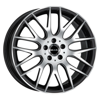 MAK Arrow Black Mirror 10x21 5x112 ET62 CB66,6 (Long Bolt) R14 1020 kg F1021OWBM62WS6Y