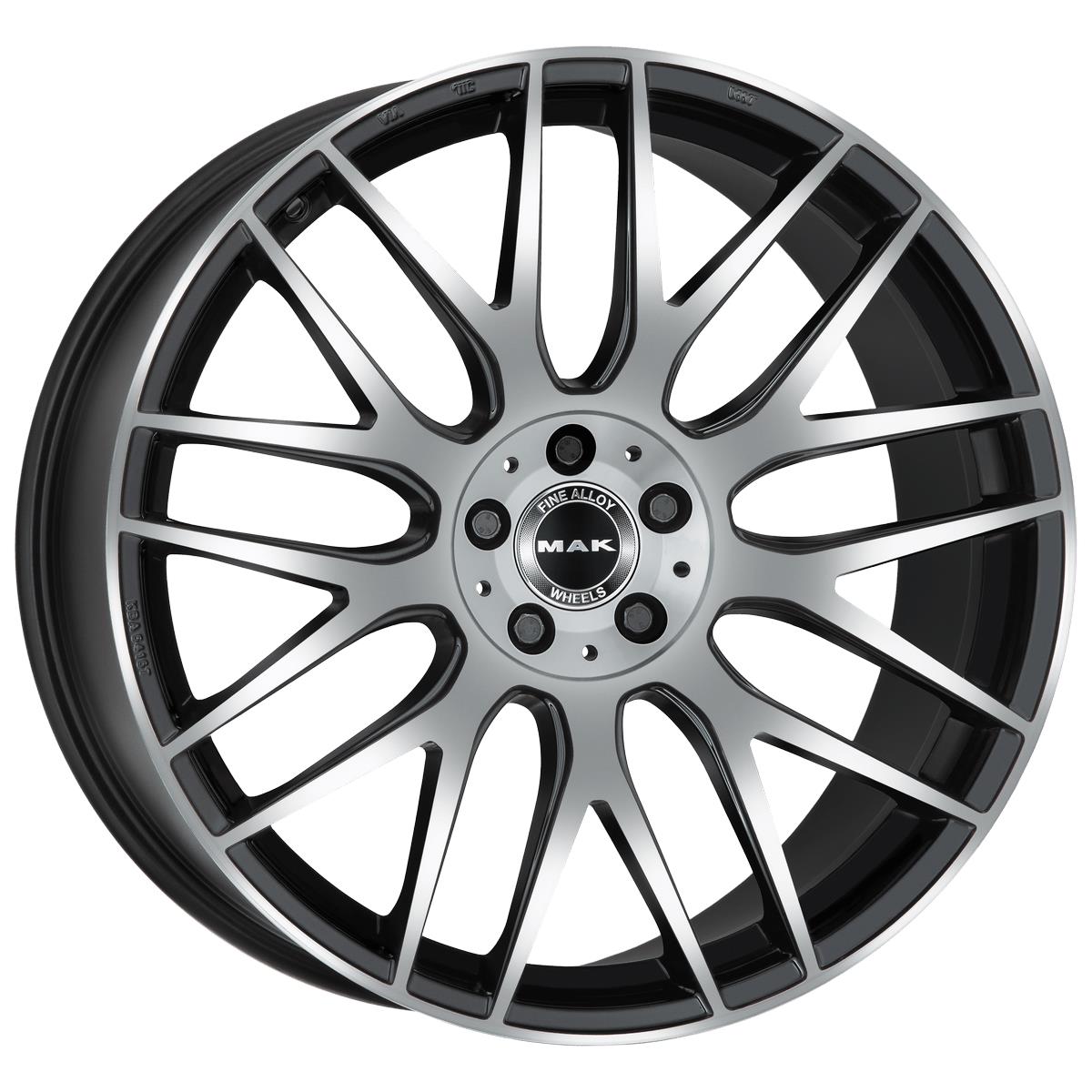 MAK Arrow-D Black Mirror 9,5x20 5x112 ET50 CB66,6 (Long Bolt) R14 1050 kg F9520WDBM50WS4Y