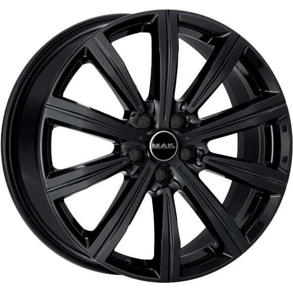 MAK Birmingham Gloss Black 8,5x20 5x112 ET52 CB66,6 (Long Bolt) R14 1000 kg F8520IRGB52WS5X