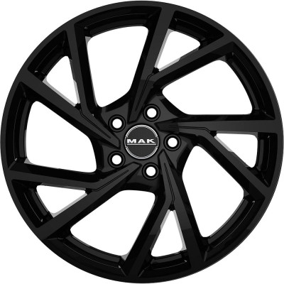 MAK Kassel Gloss Black 8x20 5x114.3 ET45 CB76,0 60° 1050 kg F8020KAGB45F3