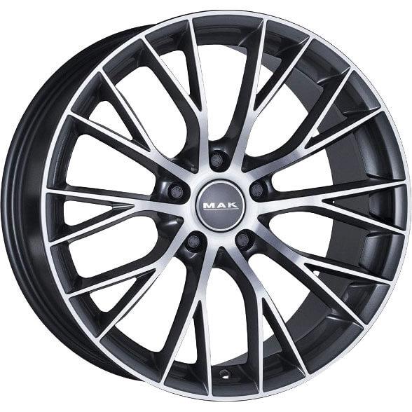 MAK Munchen Gun Met-Mirror Face 9x18 5x120 ET44 CB72.6 60° 705 kg F9080MUQM44I3B