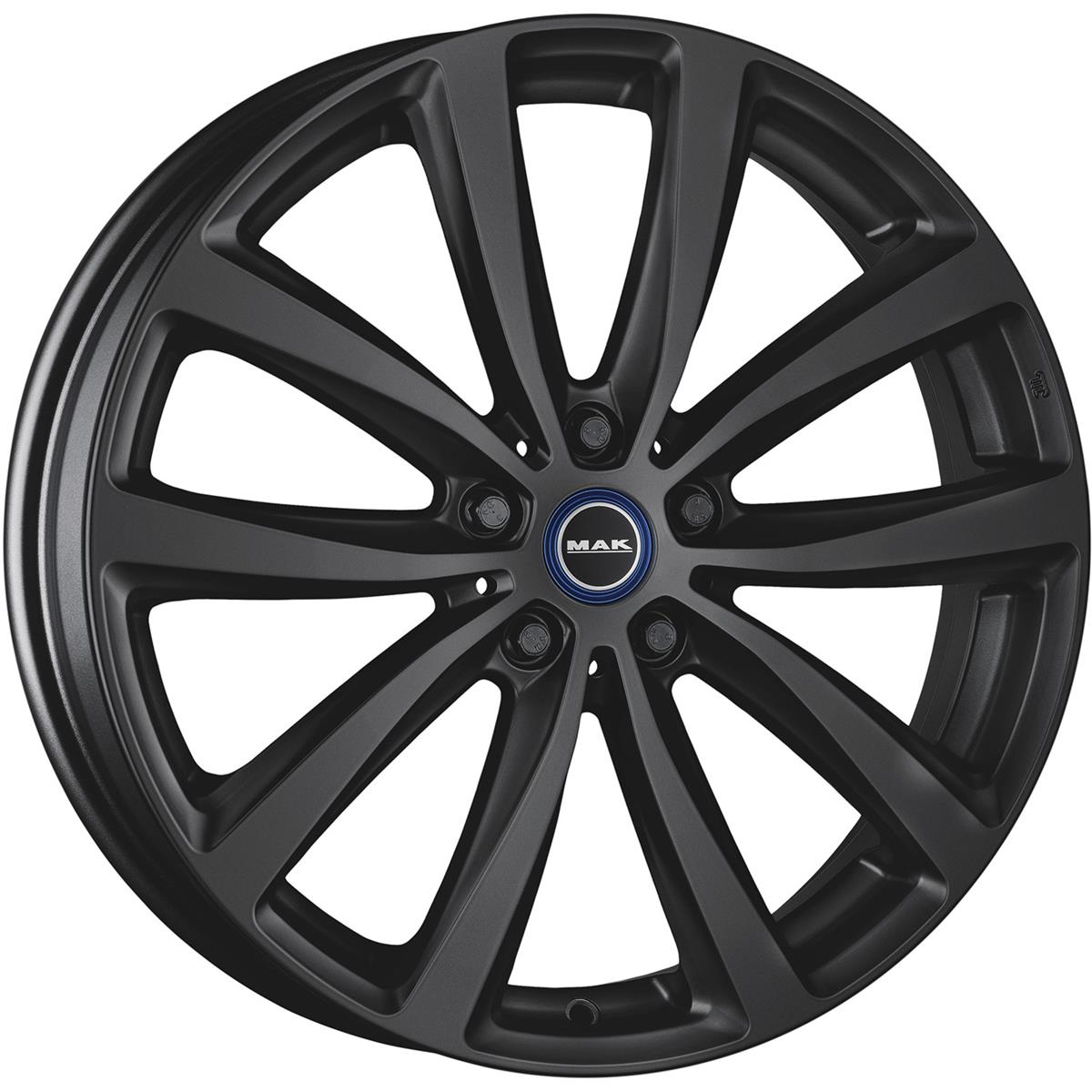 MAK Watt Matt Black 5x19 5x112 ET43 CB66.6 60° 500 kg F5090WTMB43WS3X