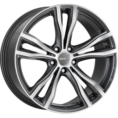 MAK X-Mode Gun Met-Mirror Face 9x19 5x112 ET32 CB66.6 60° 1020 kg F9090XMQM32WSX