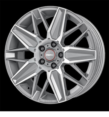 Momo Evoluzione Matt Titan Silver Polished 8x18 5x100 ET42 CB72,3 60° 625 kg WEVT80842500E