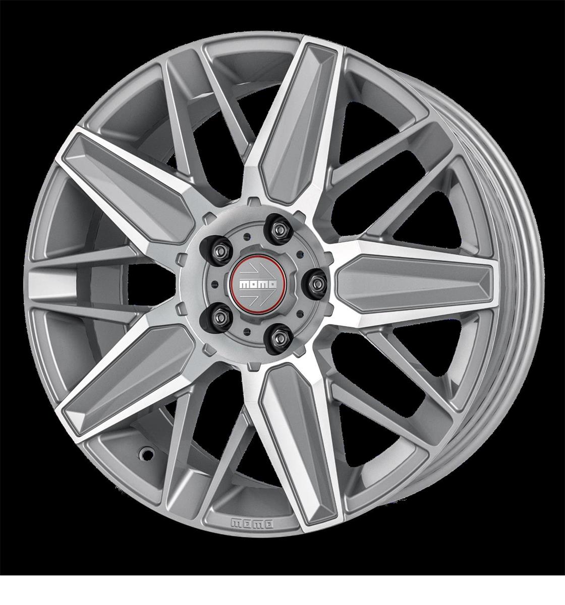 Momo Evoluzione Matt Titan Silver Polished 8x18 5x112 ET42 CB72,3 60° 700 kg WEVT80842512E