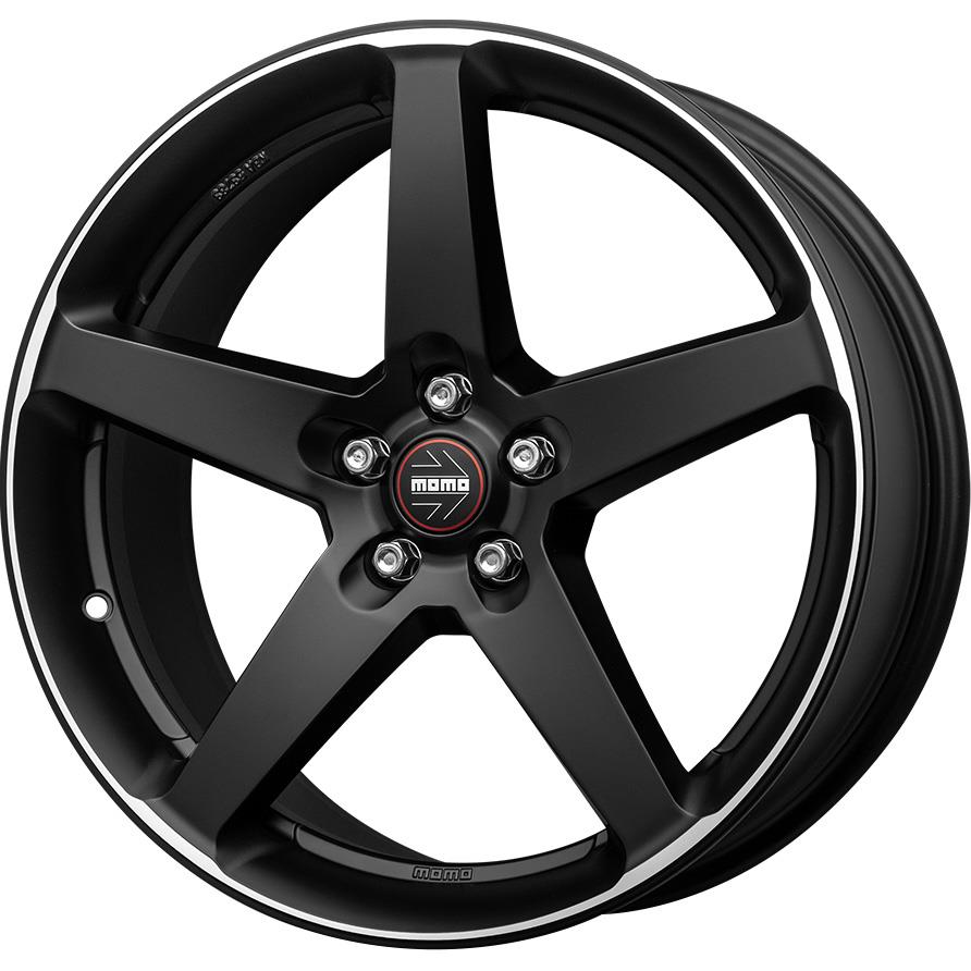 Momo Five Matt Black Polished 8,5x20 5x114.3 ET40 CB72,3 60° 725 kg WFIE85040514E