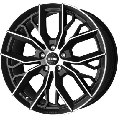 Momo Massimo Matt Black Polished 8x18 5x112 ET40 CB79,5 60° 745 kg WMSB8084012S