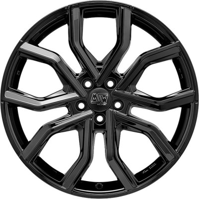 MSW 41 Gloss Black 10x20 5x112 ET19 CB73,1 60° 790 kg W19349500TC5