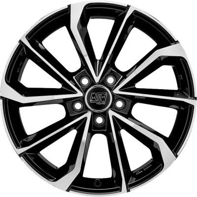 MSW 42 Gloss Black Full Polished 8x18 5x110 ET35 CB65,1 60° 640 kg W19354004T56