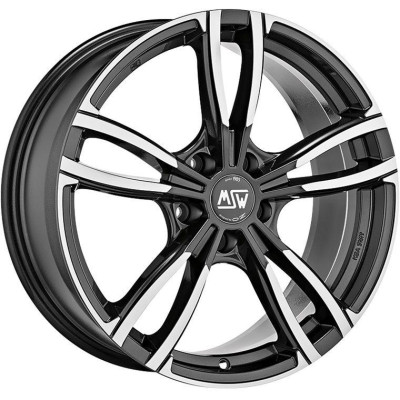 MSW 73 Gloss Dark Grey Full Polished 7,5x17 5x120 ET32 CB72,6 60° 690 kg W19297001TT8