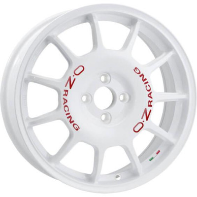OZ Racing Leggenda Race White Red Lettering 7x17 4x100 ET42 CB68,1 60° 530 kg W01872201A33