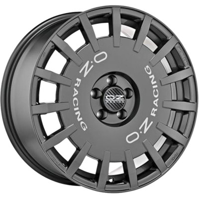 OZ Racing Rally Racing Dark Graphite Silver Lettering 8x17 4x100 ET35 CB68,1 60° 650 kg W01A33251T9