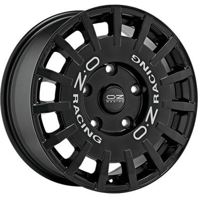 OZ Racing Rally Racing Gloss Black Silver Lettering 8,5x19 5x108 ET45 CB75,0 60° 680 kg W01A27200H3