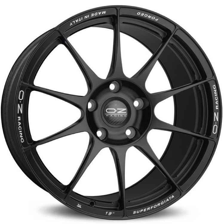 OZ Racing Superforgiata Matt Black Con Scritte Di Fresatura 11,5x21 5x130 ET67 CB71,6 R14 680 kg W04137001N7