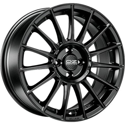 OZ Racing Superturismo LM Matt Black Silver Lettering 7,5x17 5x100 ET35 CB68.1 60° 650 kg W01881200R9