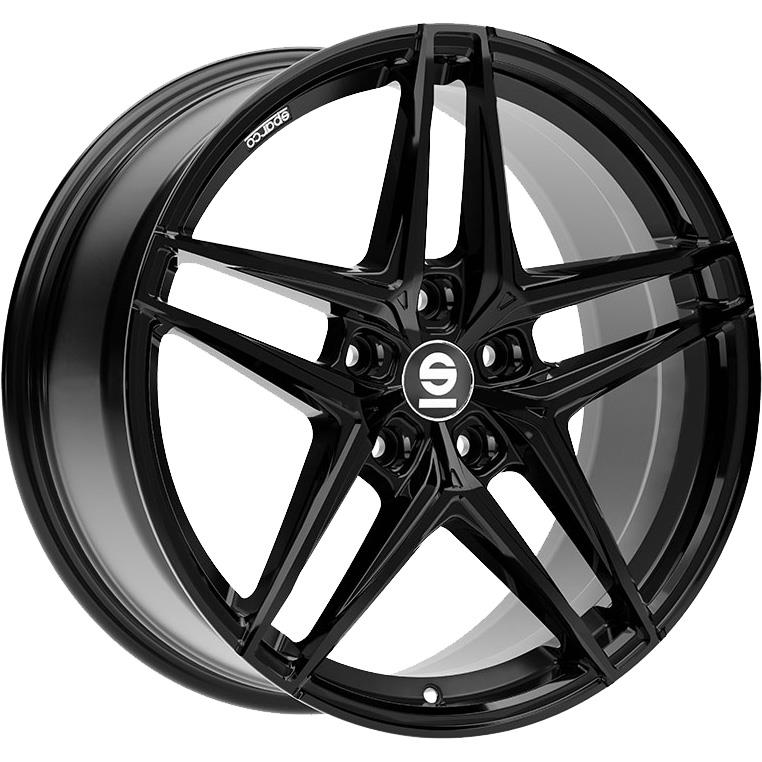 Sparco Record Gloss Black 8,5x19 5x112 ET44 CB73,1 60° 660 kg W29097503C5