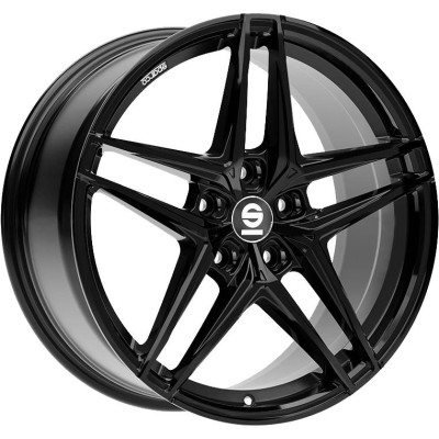 Sparco Record Gloss Black 8,5x19 5x112 ET44 CB73,1 60° 660 kg W29097503C5