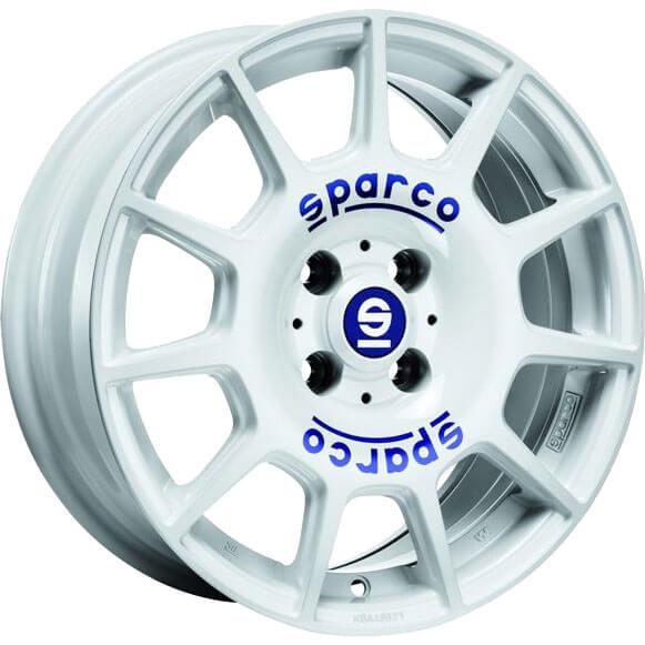 Sparco Terra White Blue Lettering 7x16 5x100 ET35 CB63,3 60° 610 kg W29046600G7