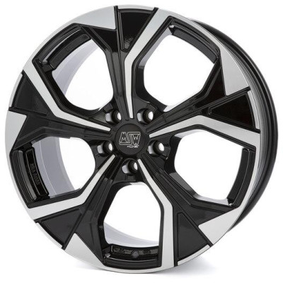 MSW 43 Gloss Black Full Polished 8x19 5x112 ET35 CB73,1 60° 860 kg W19392503T56