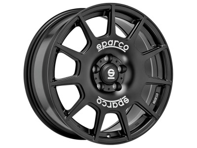 Sparco Terra Matt Black White Lettering 7,5x17 5x114.3 ET45 CB73,1 60° 675 kg W29047504P4