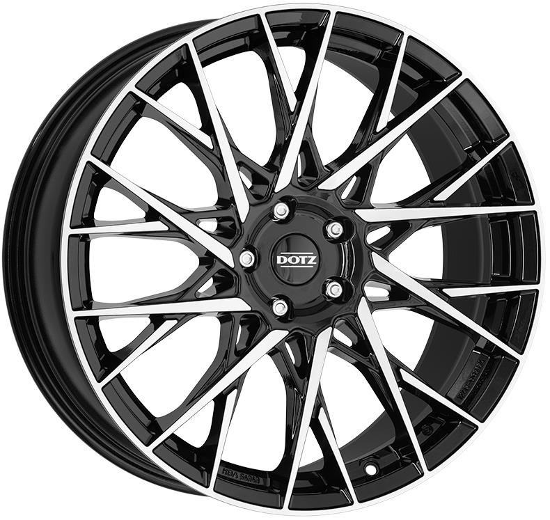 Dotz Fuji dark Black/polished 9x20 5x112 ET28 CB70,1 60° 780 kg OFU0M8BP28