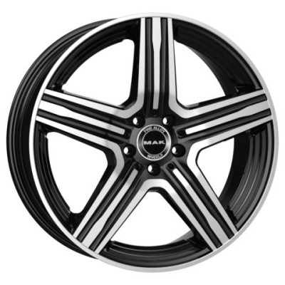 MAK Lewis Black Mirror 8x20 5x112 ET48 CB66,6 (Long Bolt) R14 1050 kg F8020EWBM48WS3X