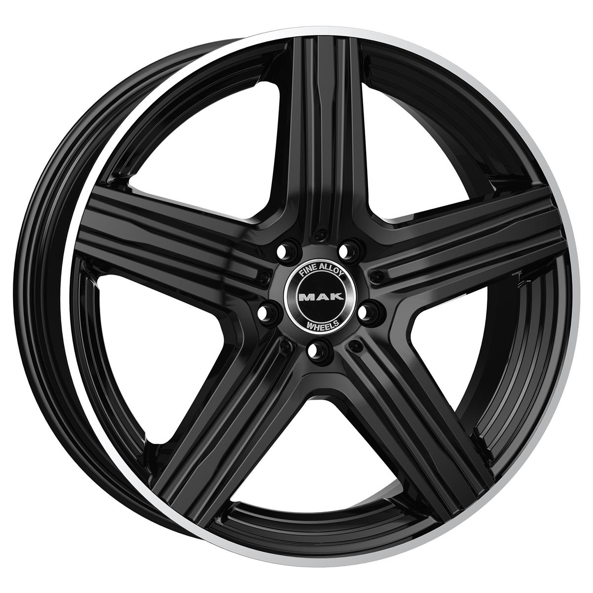 MAK Lewis Gloss Black Mirror Ring 9x18 5x112 ET30 CB66,6 R14 900 kg F9080EWGL30WSX