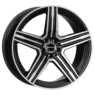 MAK Lewis-D Black Mirror 9,5x20 5x112 ET22 CB66,6 (Long Bolt) R14 1050 kg F9520EDBM22WSY