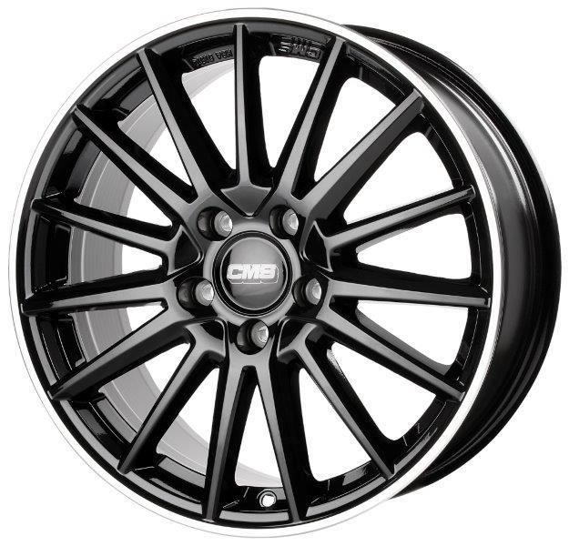 CMS C23 Diamond Rim Black Gloss 8x20 5x108 ET44 CB65,1 60° 750 kg C23 8020 44 13 DRB