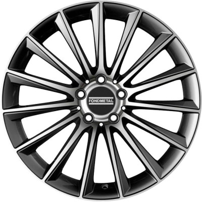 Fondmetal Aidon Glossy Titanium Machined 9,5x20 5x112 ET41 CB66,6 (Long Bolt) R14 980 kg RF18375