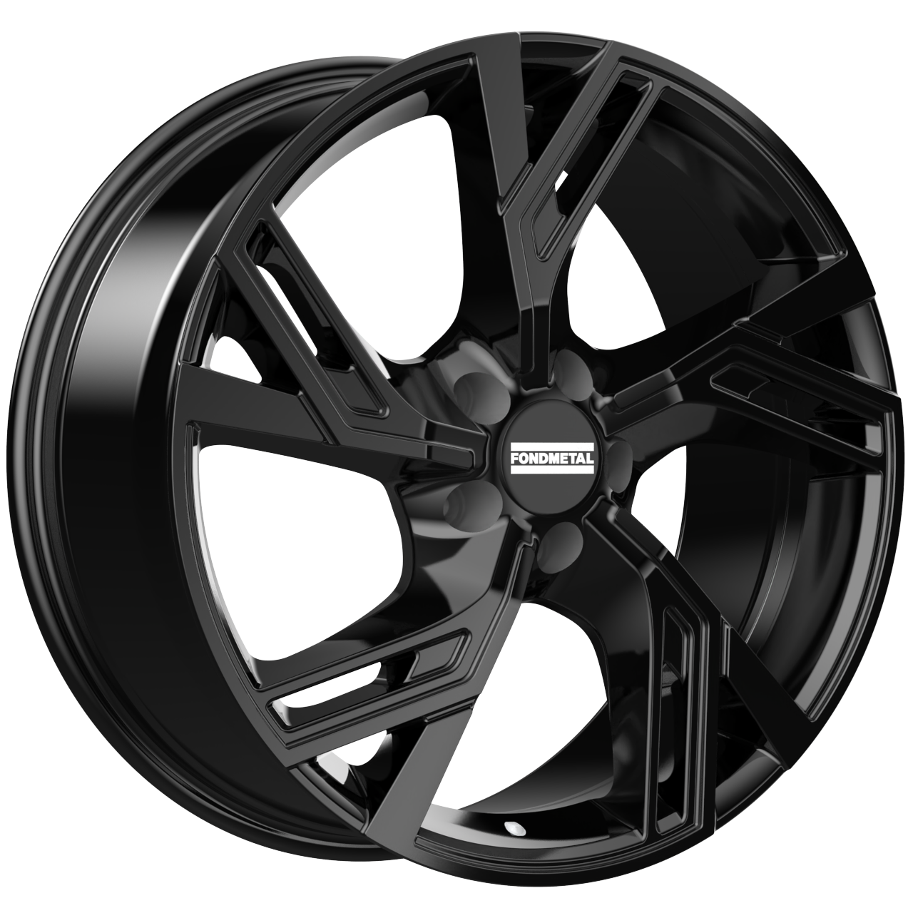 Fondmetal Atena Glossy Black 9x21 5x112 ET33 CB66,6 R13 1090 kg RF18960