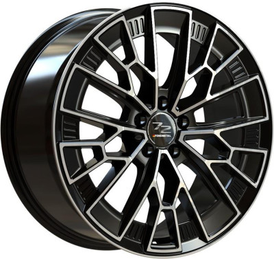 Fondmetal 1972 Glossy Black Machined 10,5x20 5x112 ET39 CB66,6 60° 860 kg RF19053
