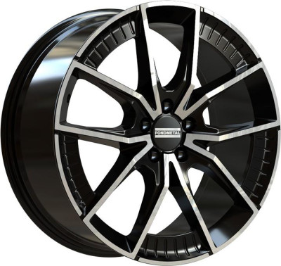Fondmetal Elatha Glossy Black Machined 9,5x21 5x112 ET31 CB66,6 R13 1000 kg RF19095