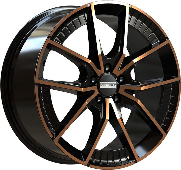 Fondmetal Elatha Black Clearcoat Matt Bronze Machined 8,5x21 5x112 ET19 CB66,6 R13 1000 kg RF19213