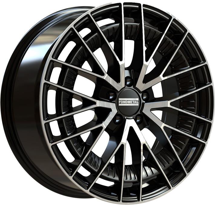 Fondmetal Kari Glossy Black Machined 8,5x20 5x112 ET40 CB66,6 (Long Bolt) R14 1000 kg RF19268