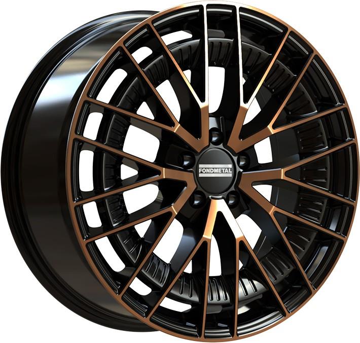 Fondmetal Kari Black Clearcoat Matt Bronze Machined 9x19 5x112 ET49 CB66,6 R14 900 kg RF19289