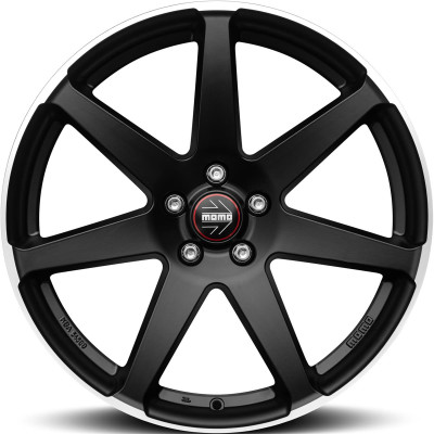 Momo Seven Matt Black polished 8x18 5x108 ET42 CB72,3 60° WSVE80842508E