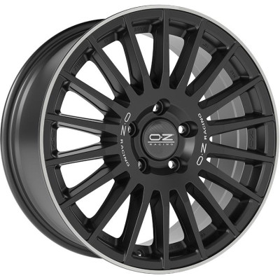 OZ Racing Rally Desert Matt Black Silver Let. Diamond Lip 8x18 5x120 ET55 CB65,1 R14 1300 kg W01C730027L